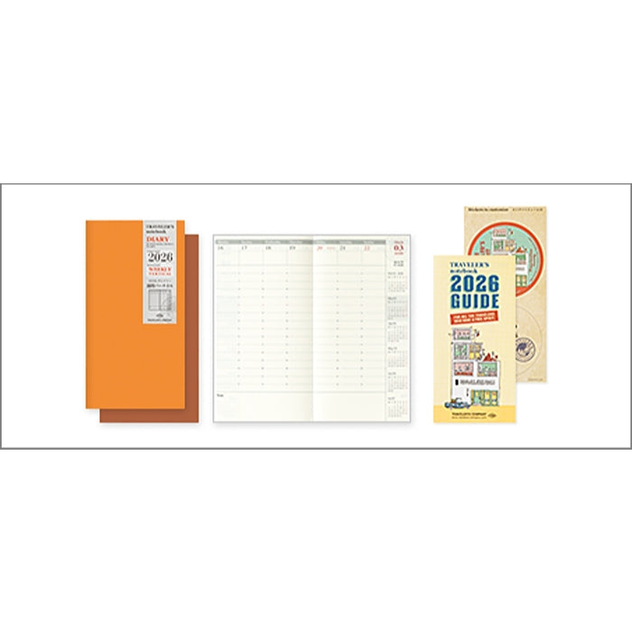Traveler's Notebook 2026 Diary Passport / Regular Refill Planner