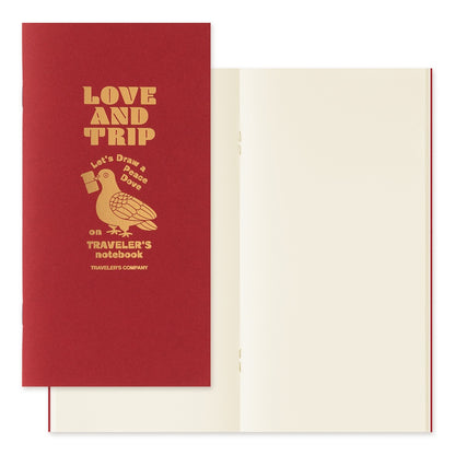 Traveler's Notebook Refill LOVE AND TRIP - Regular & Passport Size Notebook