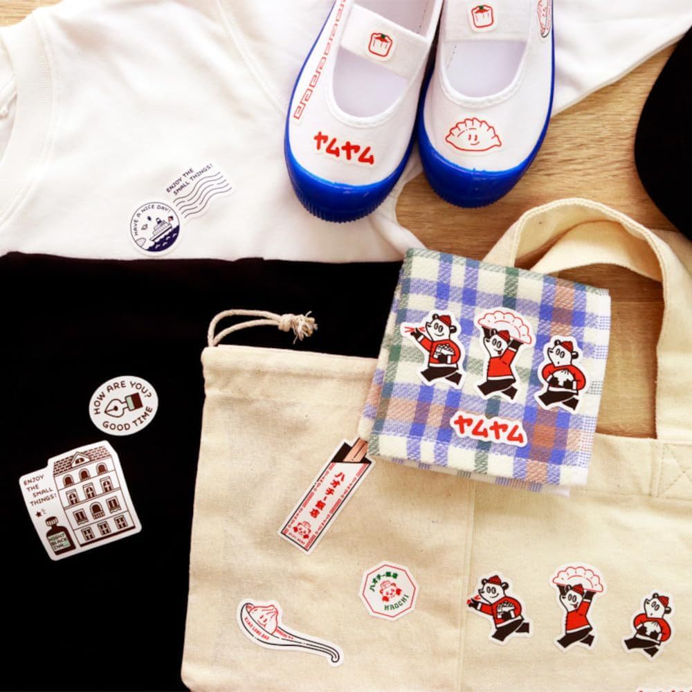 Yumi Kitagishi Multi Sticker Set - Vinyl Washable - On Cloth Shirt Leather Glass Wood Plastic Metal