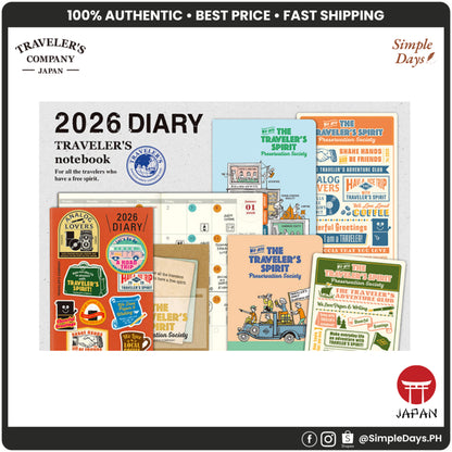 Traveler's Notebook 2026 Diary Passport / Regular Refill Planner