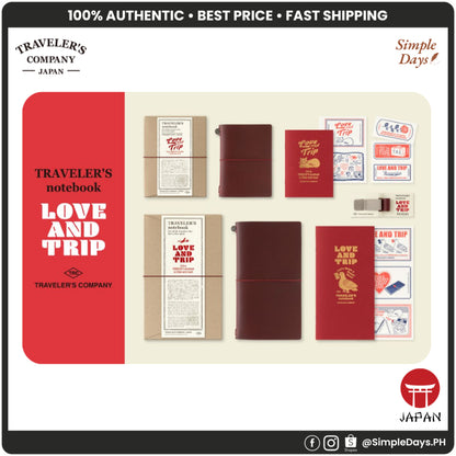Limited Edition! TRAVELER’S Notebook LOVE AND TRIP Red - Notebook