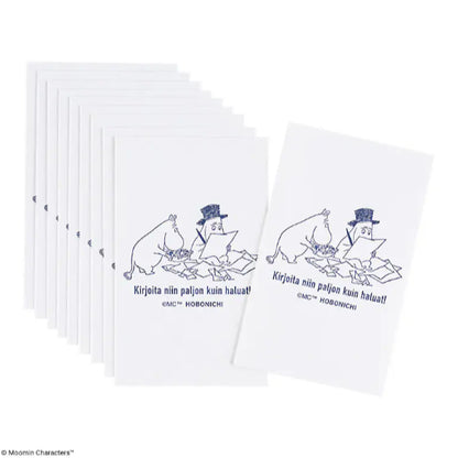 Hobonichi x Moomin - Deco Rush Sticky Notes Pochitto6 Clear Rotating Stamp Stencil Absorbing Paper