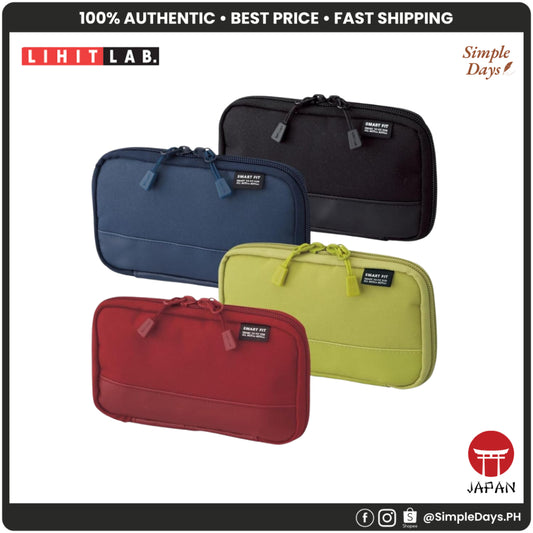 Lihit Lab COMPACT Pen Case, Smart Fit Zipper Case