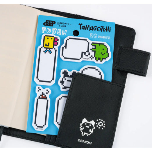 Hobonichi x Tamagotchi - Flake Stickers Box Set Deco Rush Sticky Notes Pochitto6 Push Button Stamp