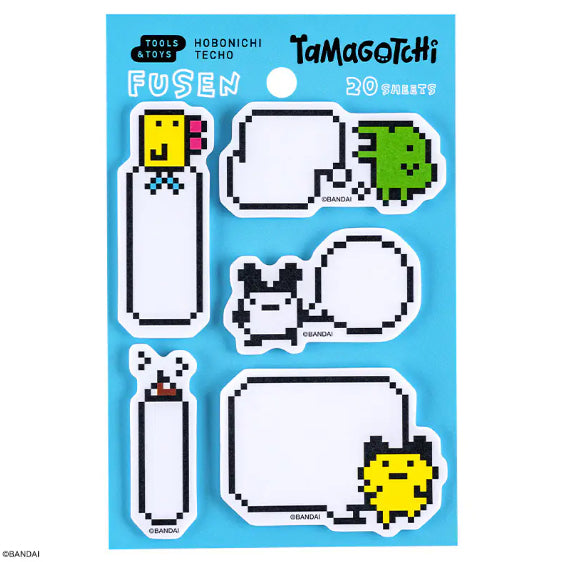 Hobonichi x Tamagotchi - Flake Stickers Box Set Deco Rush Sticky Notes Pochitto6 Push Button Stamp