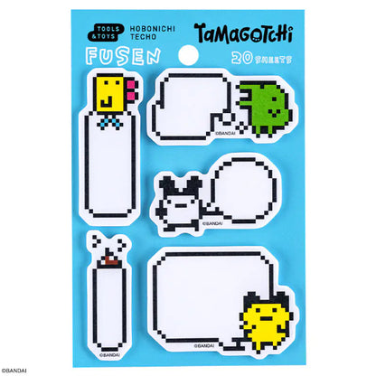 Hobonichi x Tamagotchi - Flake Stickers Box Set Deco Rush Sticky Notes Pochitto6 Push Button Stamp
