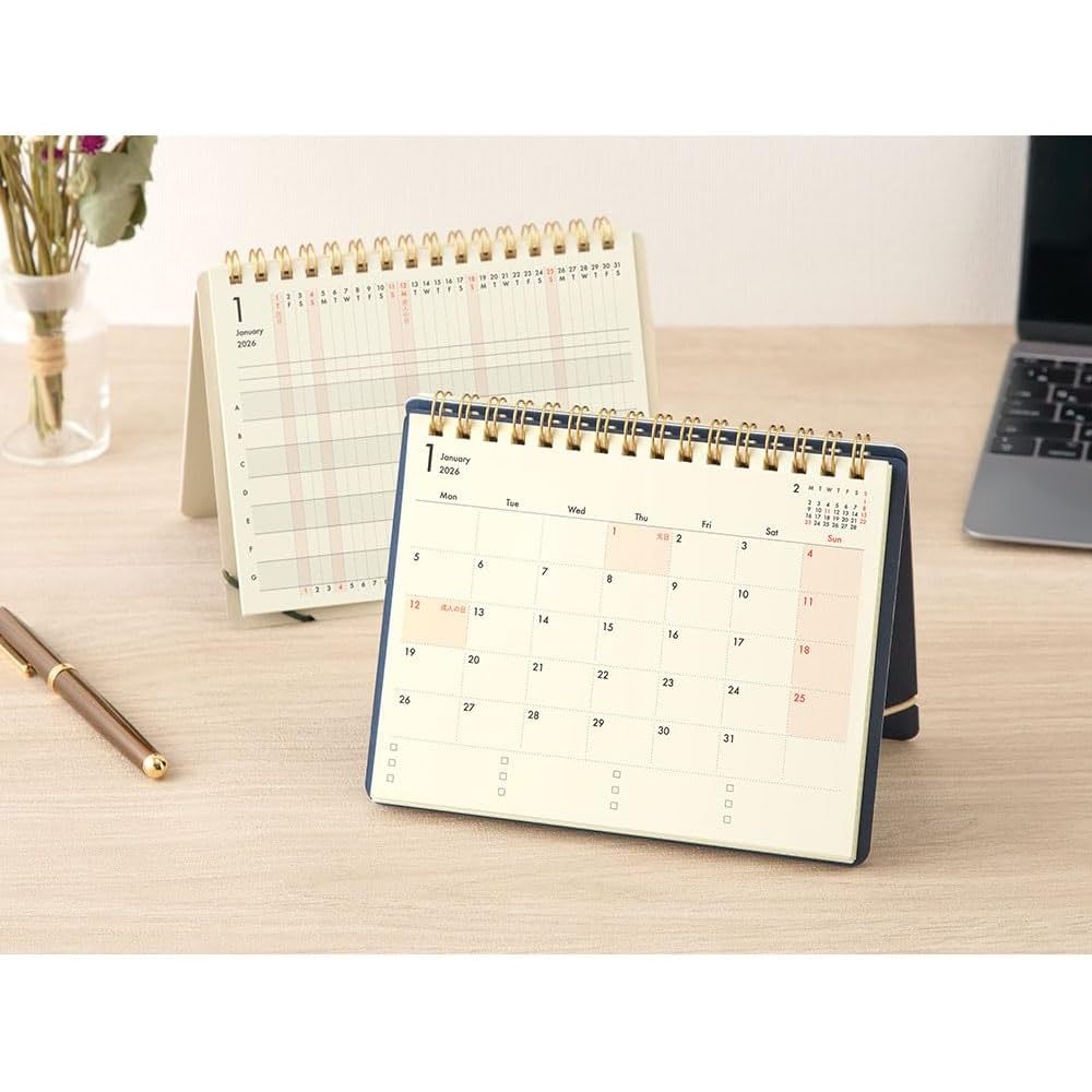 Midori 2026 Plus Stand Diary B6 Monthly Planner Notebook