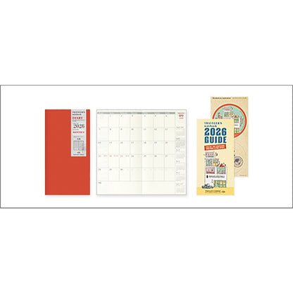 Traveler's Notebook 2026 Diary Passport / Regular Refill Planner