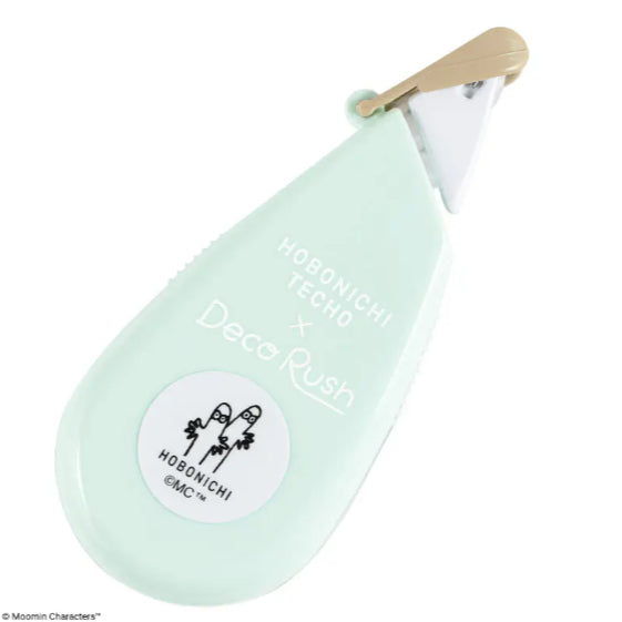 Hobonichi x Moomin - Deco Rush Sticky Notes Pochitto6 Clear Rotating Stamp Stencil Absorbing Paper