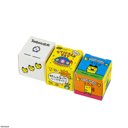 Hobonichi x Tamagotchi - Flake Stickers Box Set Deco Rush Sticky Notes Pochitto6 Push Button Stamp