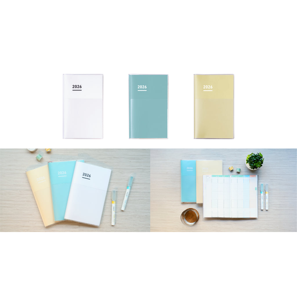 Jibun Techo 2026 Diary Days Biz Lite First Kit A5 Slim B6 Mini Weekly Daily Planner Notebook Kokuyo