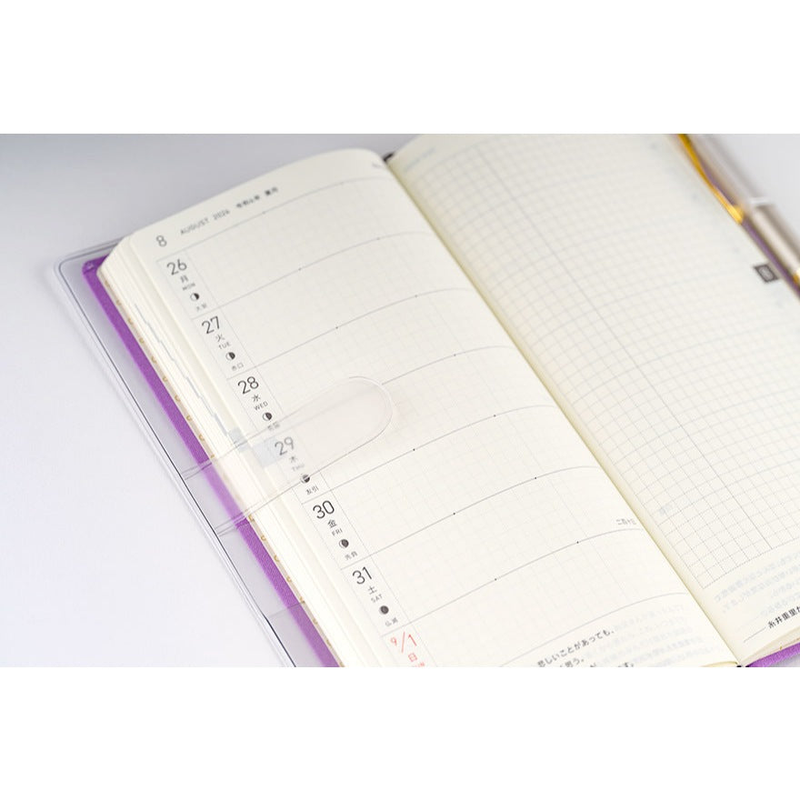 Hobonichi Clear Cover on Cover for A6 Original Planner A5 Cousin Weeks HON