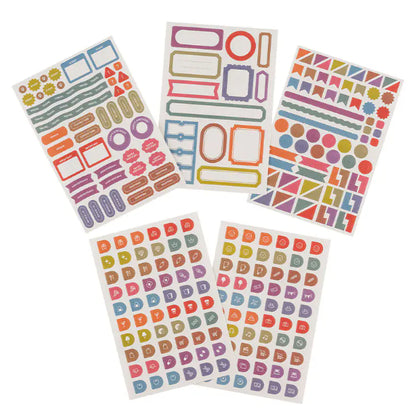 Hobonichi TSUKI no IRO - Dot, Index, Stickers Set, Translucent, Sticky Notes, Mini Card Set