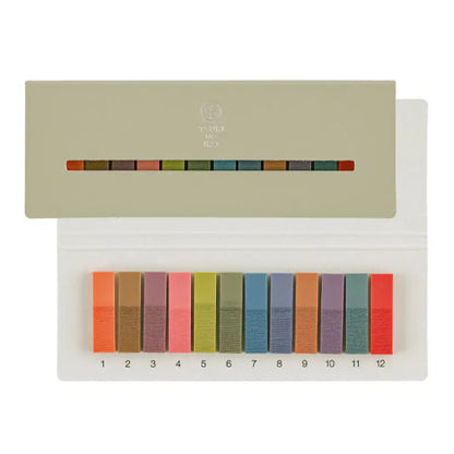 Hobonichi TSUKI no IRO - Dot, Index, Stickers Set, Translucent, Sticky Notes, Mini Card Set