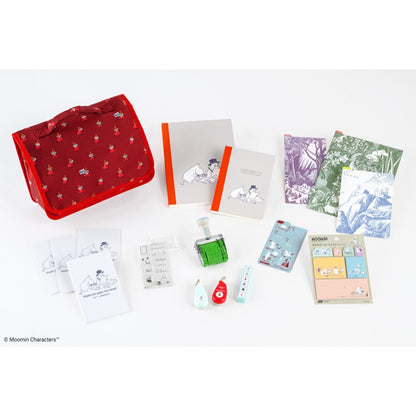 Hobonichi x Moomin - Deco Rush Sticky Notes Pochitto6 Clear Rotating Stamp Stencil Absorbing Paper