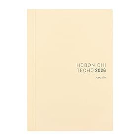 HOBONICHI 2026 Techo Original / Planner English / Cousin / Avec / Day Free / 5 Year / One Piece Note