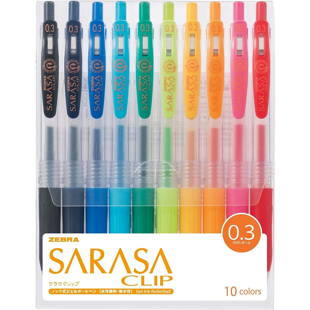 [On Hand] Zebra Sarasa Clip Gel Pen Sets (Color, Milk, Deco Shine, Neon, Marble)