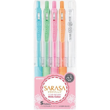 [On Hand] Zebra Sarasa Clip Gel Pen Sets (Color, Milk, Deco Shine, Neon, Marble)