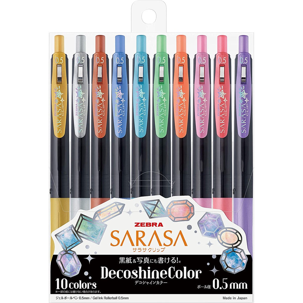 [On Hand] Zebra Sarasa Clip Gel Pen Sets (Color, Milk, Deco Shine, Neon, Marble)