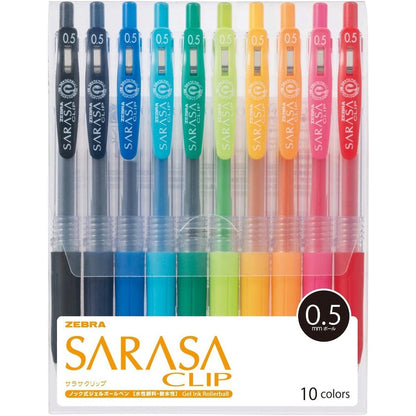 [On Hand] Zebra Sarasa Clip Gel Pen Sets (Color, Milk, Deco Shine, Neon, Marble)