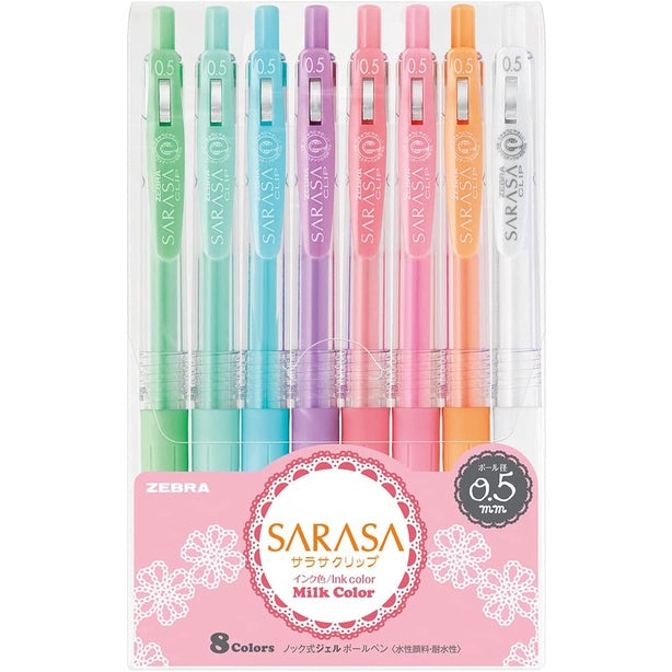 [On Hand] Zebra Sarasa Clip Gel Pen Sets (Color, Milk, Deco Shine, Neon, Marble)