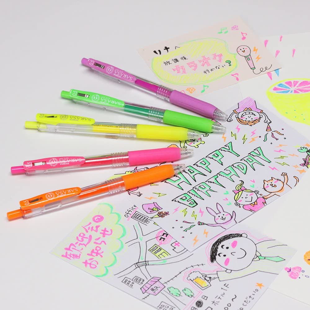 [On Hand] Zebra Sarasa Clip Gel Pen Sets (Color, Milk, Deco Shine, Neon, Marble)