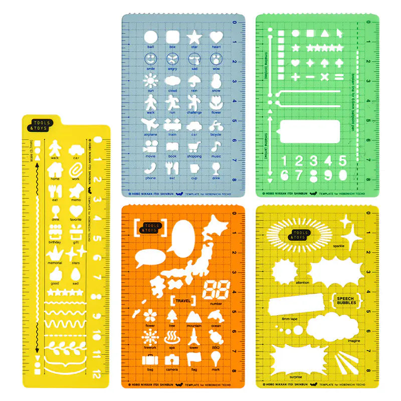 Hobonichi Stencils / Ruler